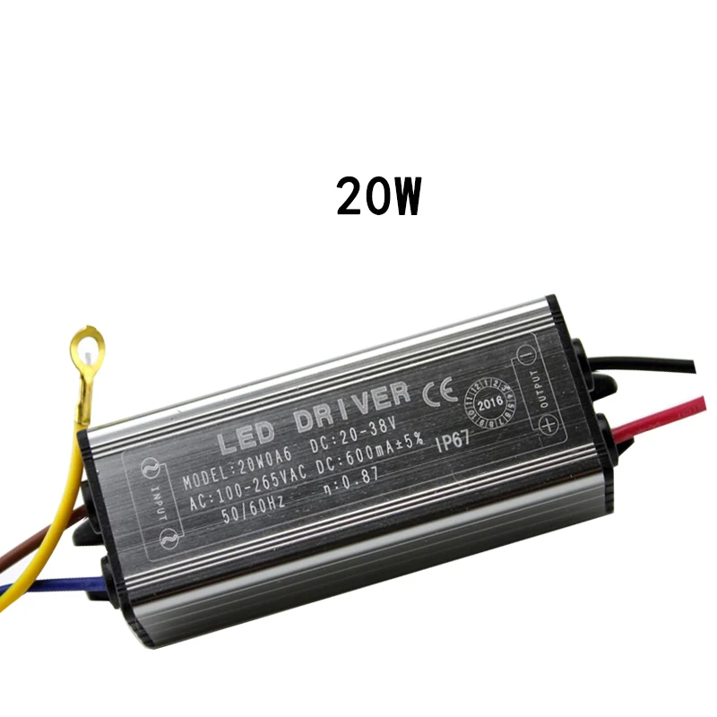 10-50 Вт IP67 Водонепроницаемый светодиодный входной AC85-265V постоянного тока 300 мА Трансформаторы освещения для DIY Светодиодный прожектор Прожектор