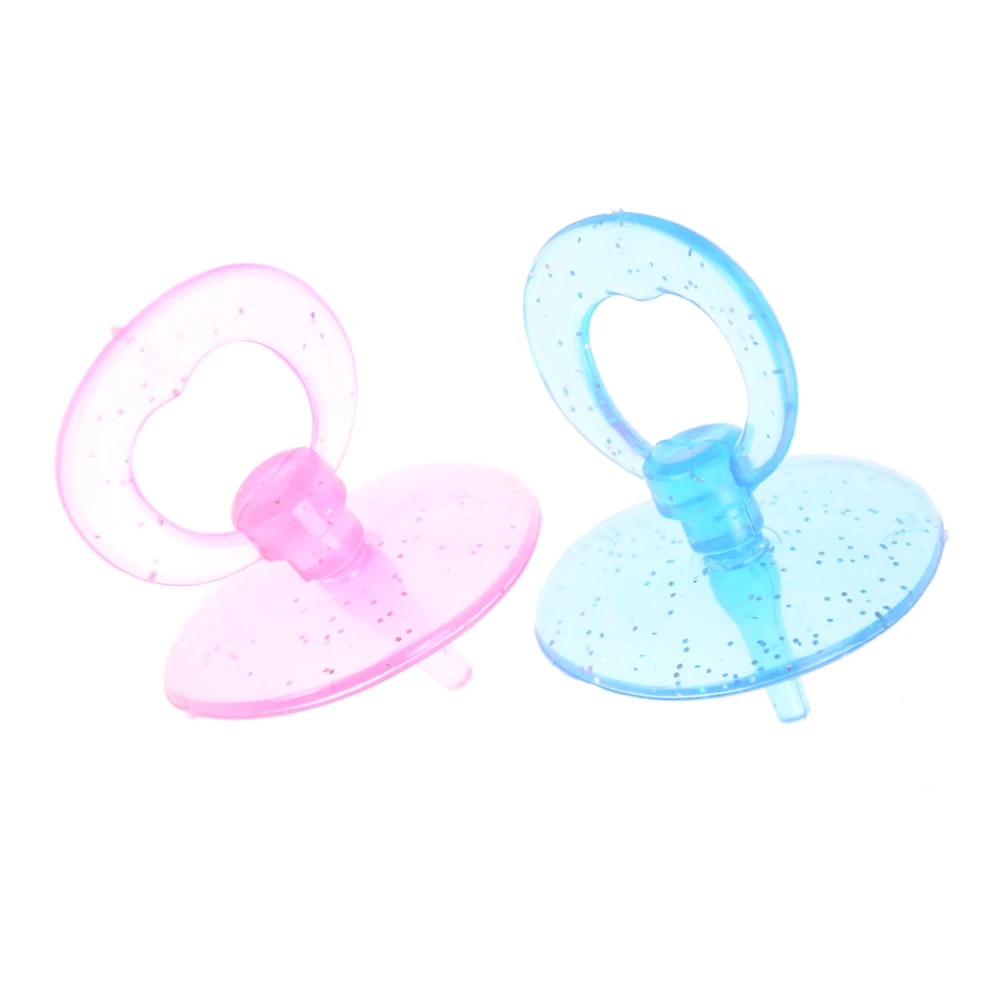 Doll Accessories 2pcs Kids Pretend Play Games Toys Baby Doll Pacifier Bottle Doll House Feeding