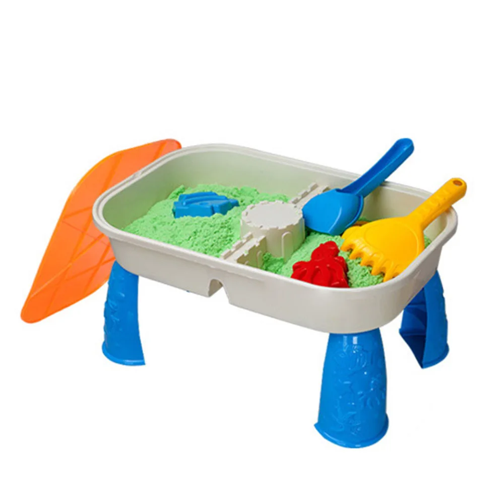  9 Pcs Kids Baby soft Silicone beach toys for children SandBox Set Kit Sea sand bucket Rake Hourglas