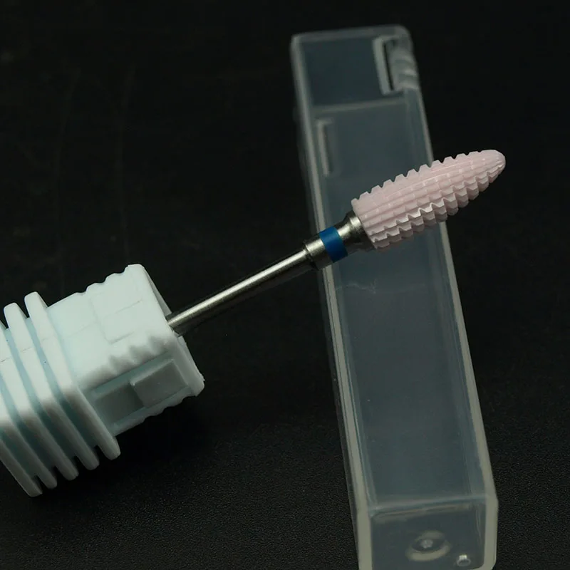 EasyNail~ Pro. 3/32 ''м розовый керамический сверло для ногтей пилочка карбида сопла гель для удаления ногтей Очиститель фрезерования бит