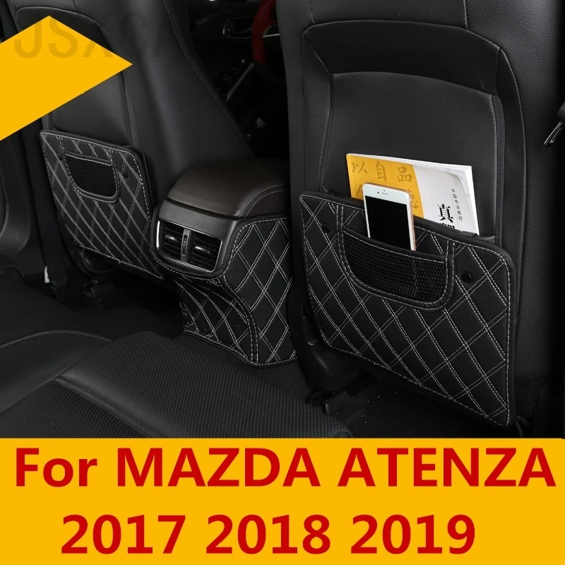 

seats care back seat protector Rear Seat Anti-Kick Pad Seat cover Automotive interior Modified For MAZDA ATENZA 2017 2018 2019
