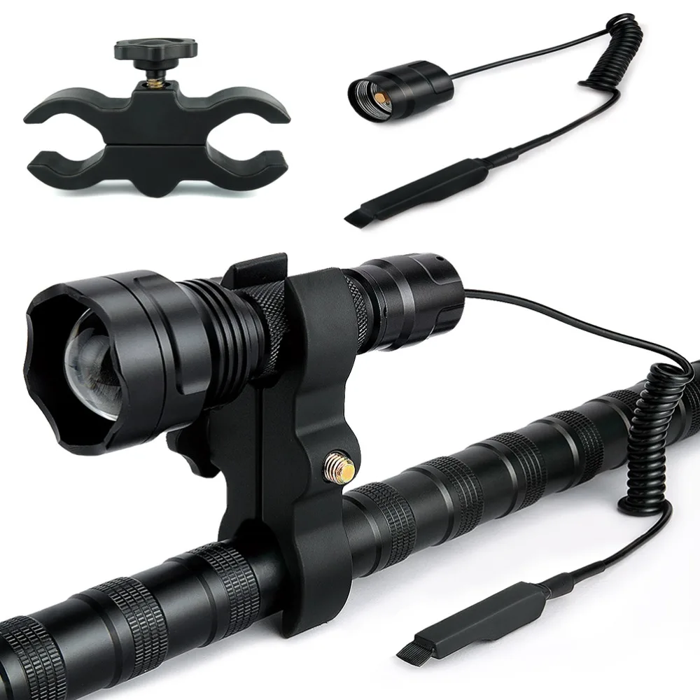 UniqueFire Tactical Light Black MINI 1505 IR 850NM Zoomable Flashlight