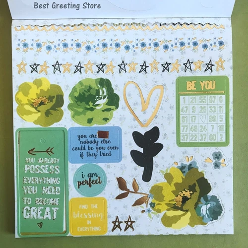 ENO поздравительный набор бумаги для скрапбукинга винтажная бумага для скрапбукинга цветок backgound ремесло бумага аксессуары для скрапбукинга
