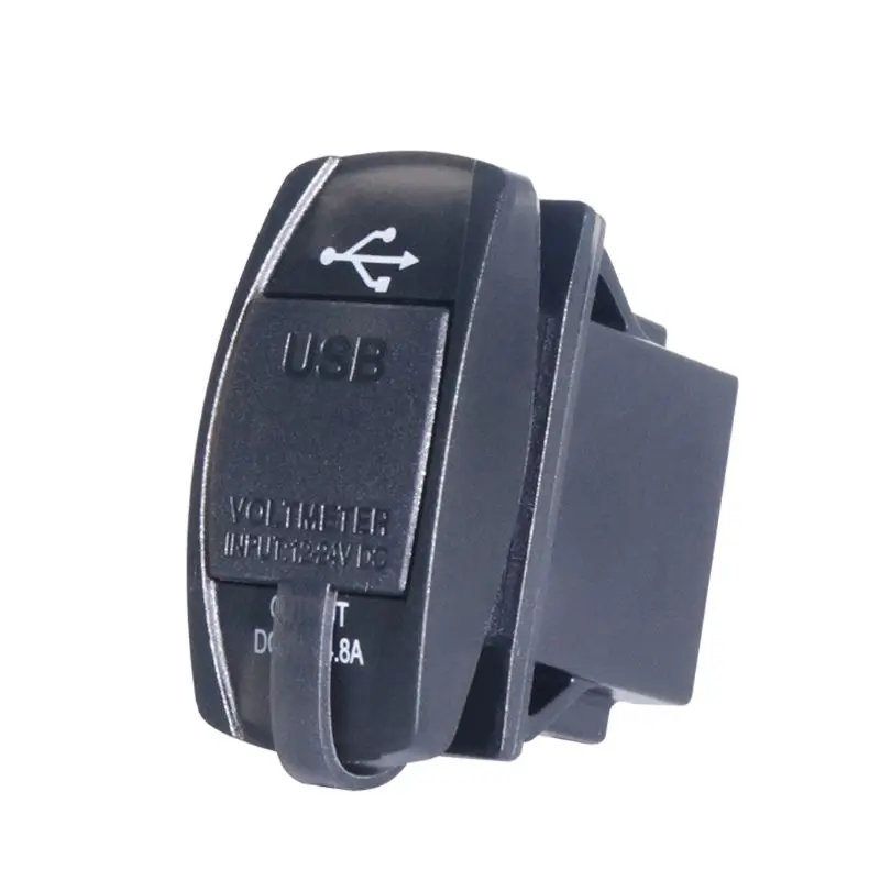  Wasserdicht 12V 12V Auto Boot Dual USB Port Auto Ladegerät LED Voltmeter Handy Lade Adapter für iph