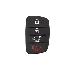 Авто Запчасти случаи ключа автомобиля резиновый кнопочный коврик для HYUNDAI ix45 Santa Fe 2013-2014 Shell 4 кнопки крышка