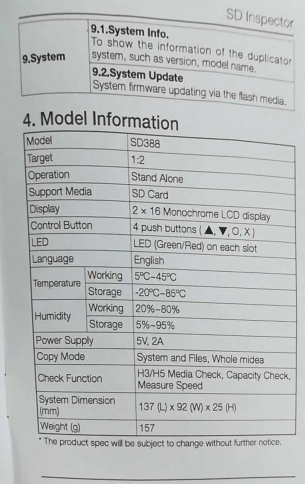 SD300 1,5 GB/Min скопировать/формат/Erase/сравнить SD карты дубликатор