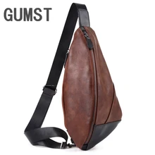 GUMST Мужская модная сумка через плечо сумка-мессенджер высокого качества из искусственной кожи Мужская нагрудная сумка на плечо сумки для мужчин нагрудная сумка