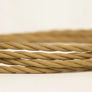

Fabric Electrical Wire vintage style pendant lamp cord decorative twisted cable