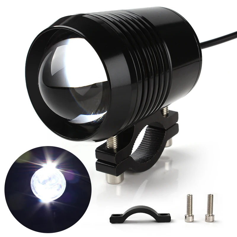 A Pair Spotlight Headlight 12V 30W 1200LM Super Bright U2 Waterproof Car Styling LED Motorcycle Headlights