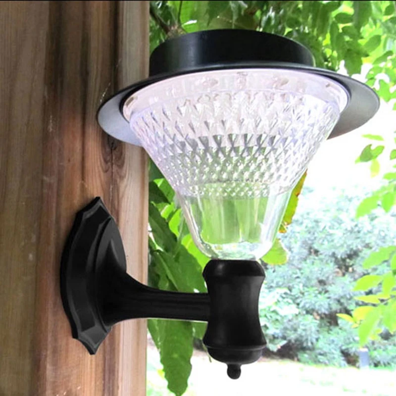 Светодиодный солнечный светильник 32 светильник, садовый настенный светильник, настенный светильник с датчиком, уличный светильник на солнечной батарее, светильник с питанием от батареи