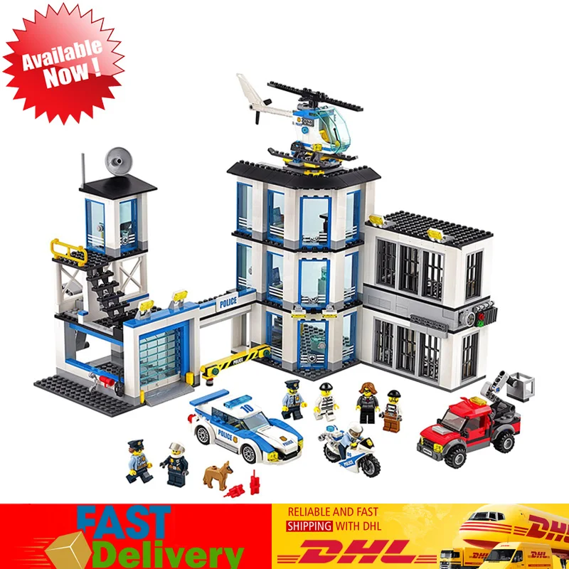 

Lepin 02020 965Pcs The New City Police Station Model Building Blocks Bricks Kids Toy Christmas Gift Compatible LegoINGlys 60141