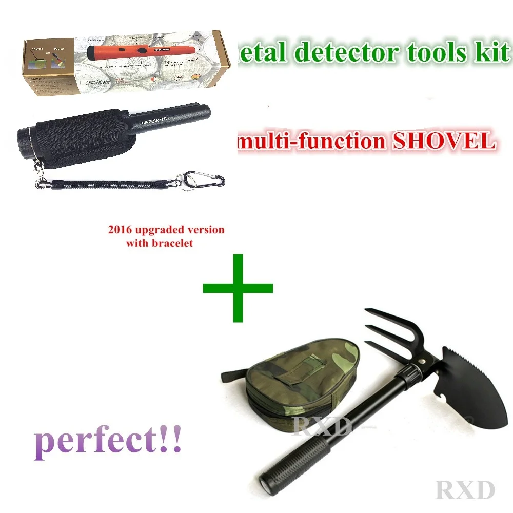 

2016 NEW upgraded Sensitive Garrett Metal Detectormulti-function shovel Pro Pointer Pinpointing Hand Held Metal Detector KIT