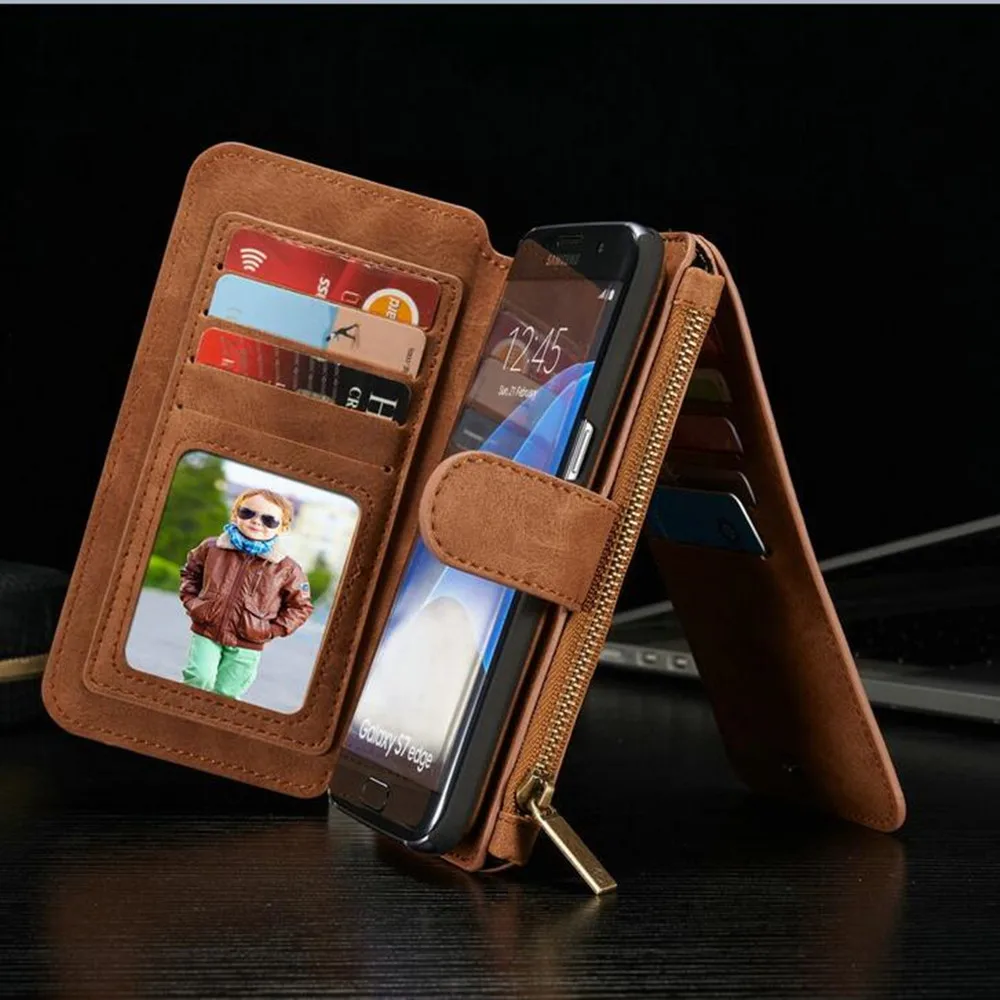 CaseMe Magnetic Flip Leather Phone Case For Samsung Galaxy