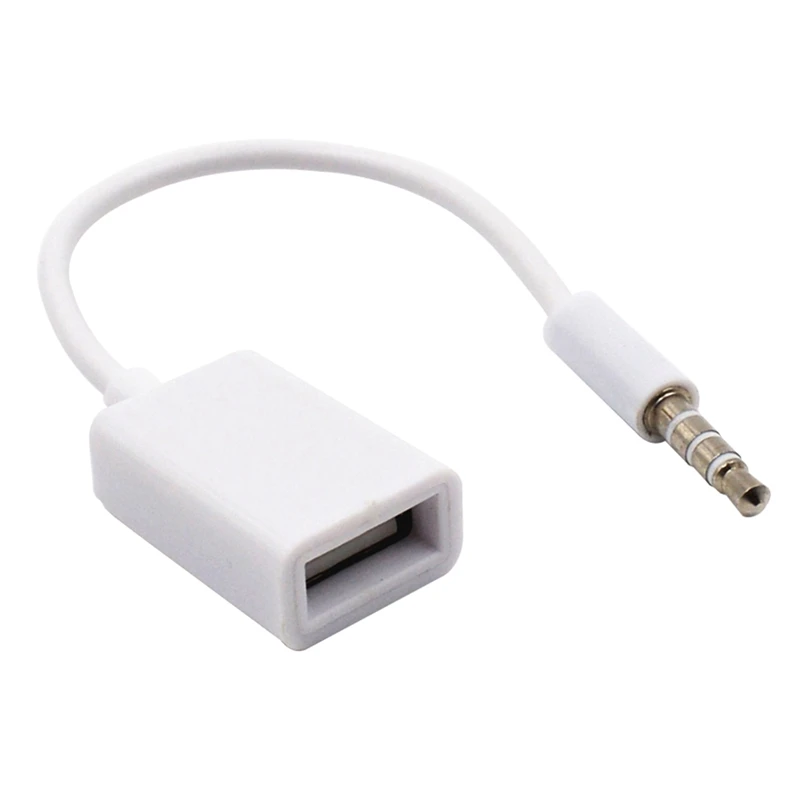 3 5 мм штекер AUX аудио разъем к USB 2 0 гнездо преобразователь кабель Шнур