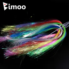 Bimoo 8 sacs 1/50 "UV glace Flashabou Streamer brochet saumon eau salée mouche attachant matériel rose jaune vert bleu Orange(China)
