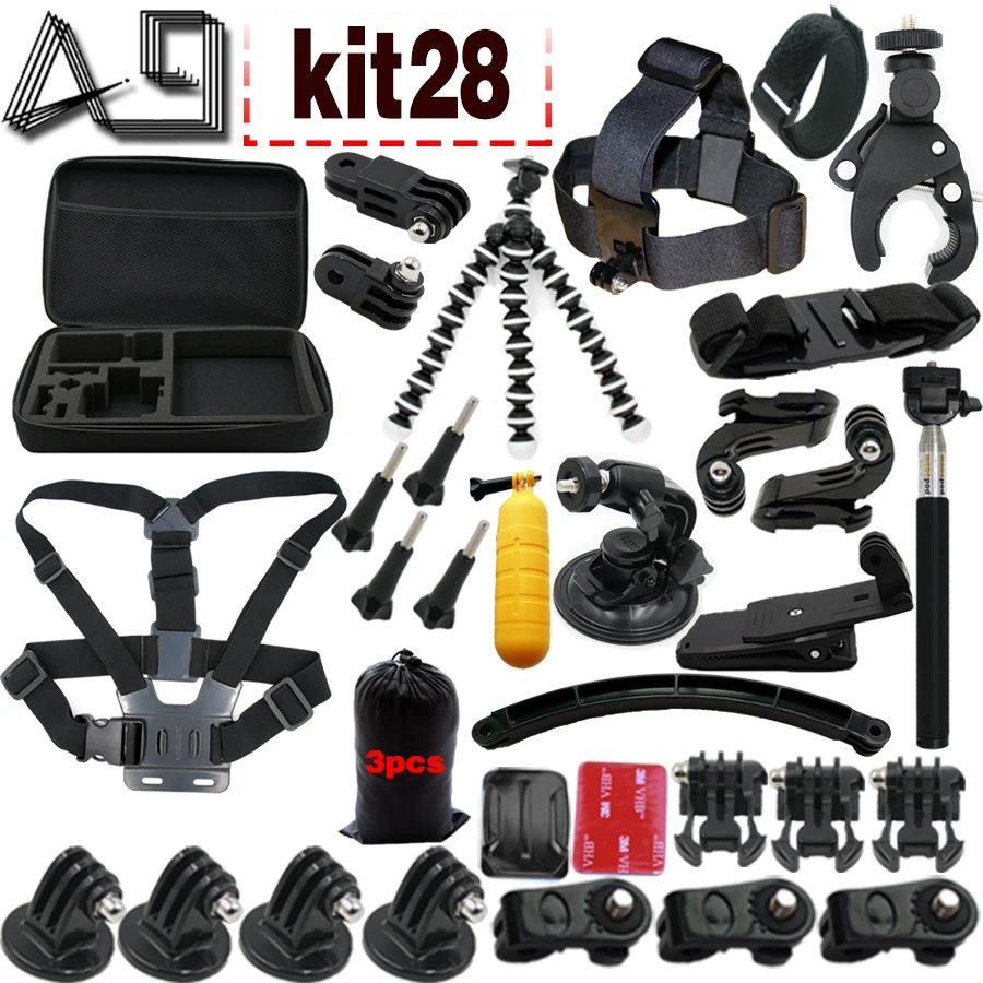 A9 para Gopro accesorios para ir pro kit montaje SJCAM Xiaomi Yi para Sony Ley Cam HDR AS200V AS100V AZ1 mini FDR-X1000V W/4 k - 1