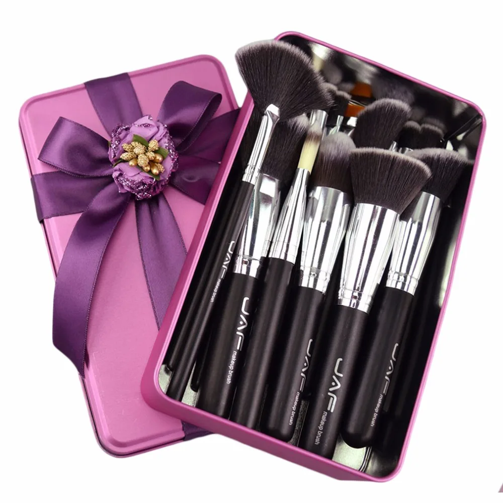 

JAF Brand Professional Makeup Brushes Set Kit Lip Powder Foundation Blusher Eye shadow Eyelashes Concealer Brush Make up Tool