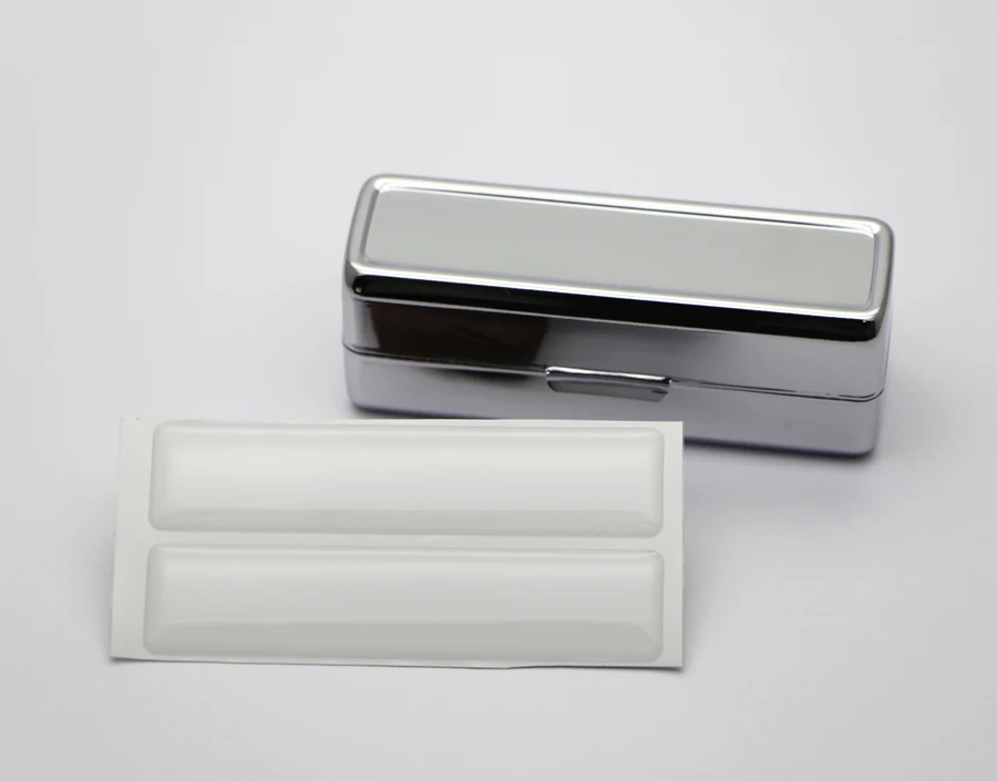 

Lipstick case with Mirror Blank Metal lipstick holder with mirrorr +epoxy sticker DIY set