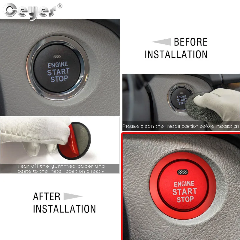 Car Start Engine Button Key Ring for TOYOTA (32)