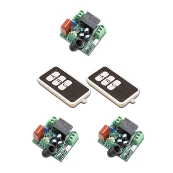 

ABC Key Mini RF Wireless Remote Control Switch System Electric Garage Door /Window Control AC220V 1CH 2Transmitter &3 Receiver