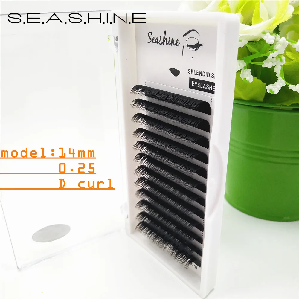 

Seashine 0.03-0.25 C/D/L 8-15mm High quality individual eyelash extension natural mink eyelash extension lashes extension