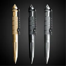 Высококачественная металлическая цветная тактическая ручка для защиты, шариковые ручки для школьников, офиса