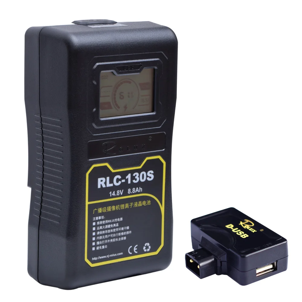 

Rolux RLC-130S 130WH S0ny V-mount LCD Display Li-ion Battery for Video Light