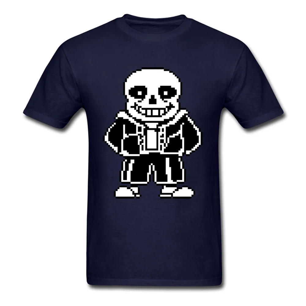 Undertale Sans 5054 T-shirts Newest Short Sleeve Printed On 100% Cotton Crew Neck Mens Tops & Tees Tops & Tees Summer Autumn Undertale Sans 5054 navy