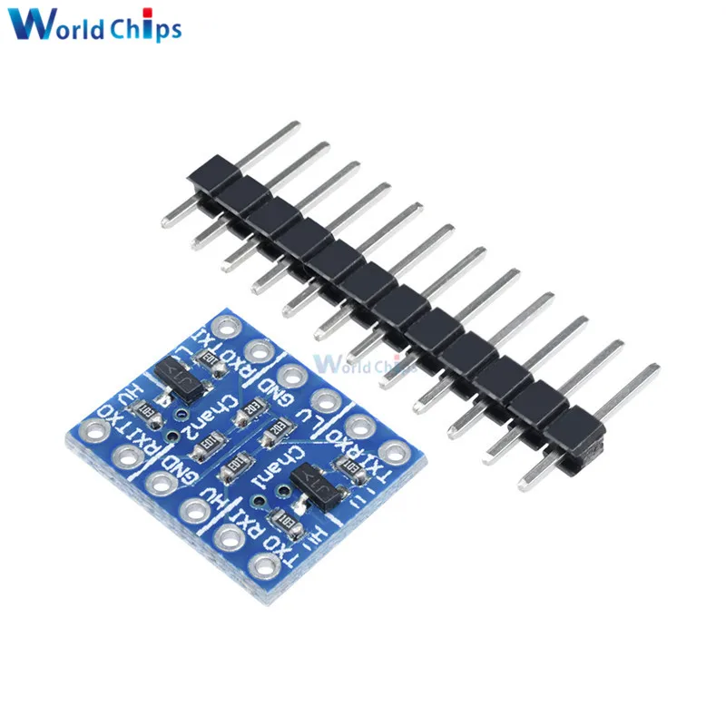 2PCS Two Channel IIC I2C Logic Level Converter Bi-Directional Module 5V to 3.3V