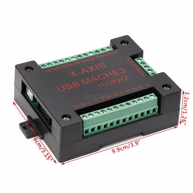 CNC USB MACH3 100Khz Breakout Board 4 Axis Interface Driver Motion Controller June DropShip