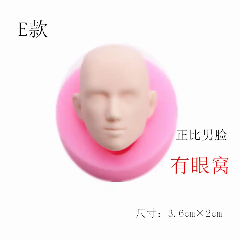 Argila cerâmica, silicone rosto argila boneca rosto molde dos desenhos animados proporcional masculino rosto feminino ferramentas de mão do molde