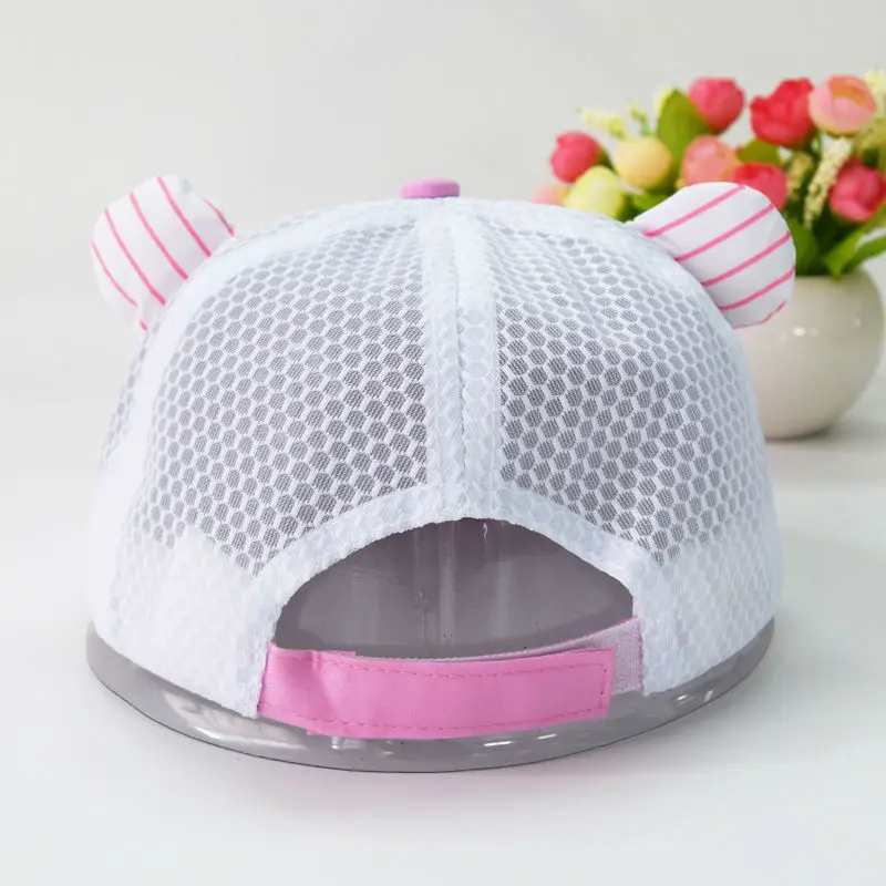 Новое лето hat cap qute Мультфильм шапка с pattern детские Мальчики Девочки сетки дышащий бейсбол Hat Caps