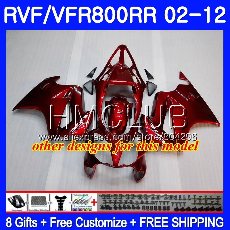 Красный Пламя отводной коллектор для HONDA VFR800RR 02 03 04 05 06 07 79HM. 2 VFR800 RR VFR 800RR 2002 2003 2004 2005 2006 2007 обтекатели