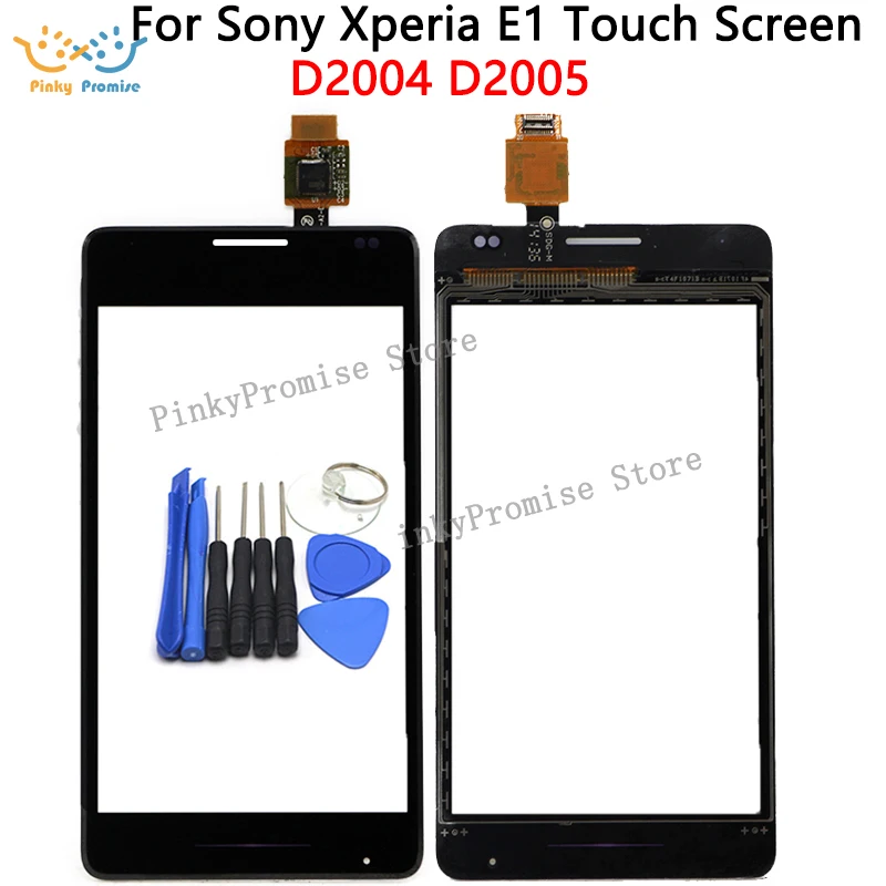 Тестирование сенсорный стекло Панель для sony Xperia E1 D2004 D2005 Сенсорный экран планшета с логотипом+ Инструменты
