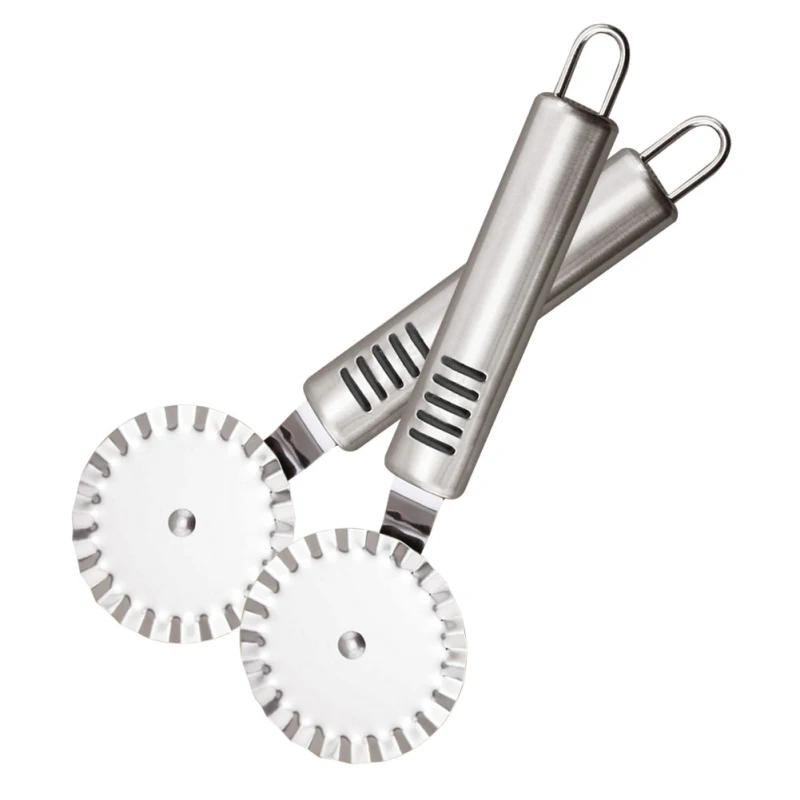 EZLIFE Stainless Steel Pizza Cutter Pizza Knife & Wheels Handheld Cake Pizza Stone Roller Knife Kitchen Gadgets 19.5*6cm GF465