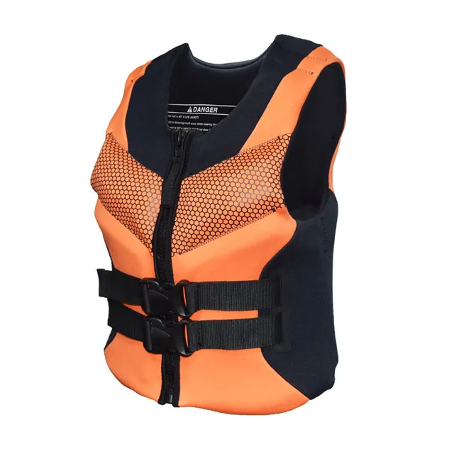 Adult Life Vest Premium Neoprene Life Jacket Front Zipper belts safety