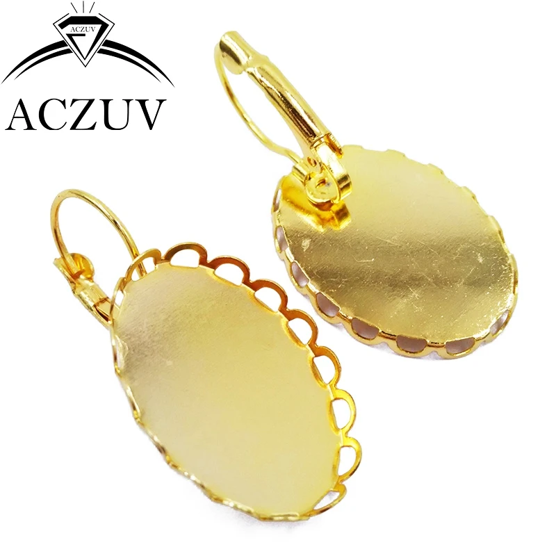 oval leverback lace earring blank (2)