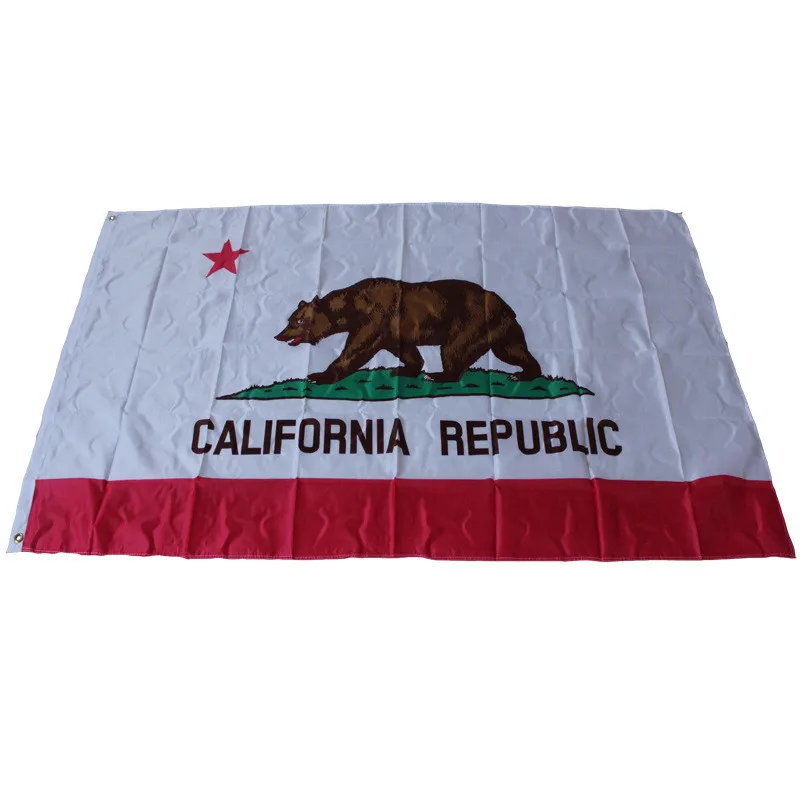 3x5 флаг штата Калифорния втулки Крытый Открытый Америка полиэстер баннер