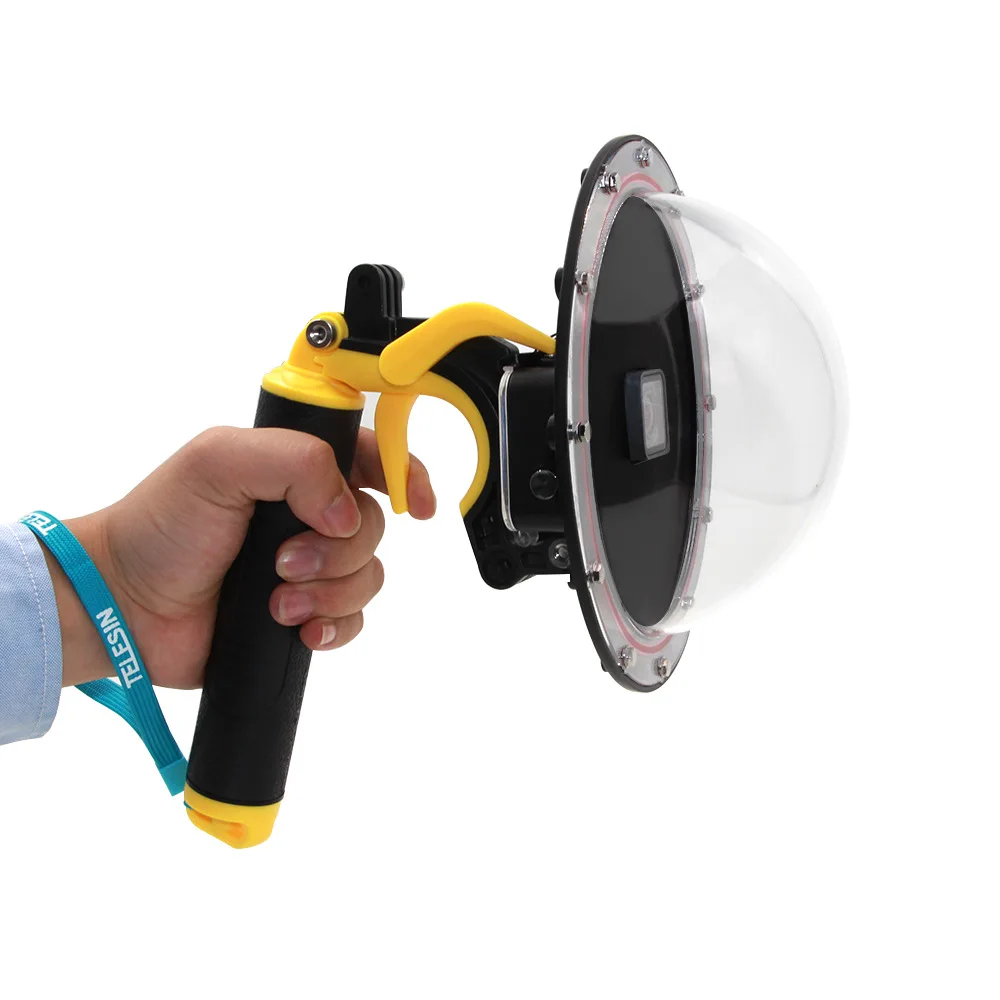 

JIAYOLIVE Underwater Diving Mask Waterproof Camera Housing Shell Mask Floating With Hand for gopro7 6 5