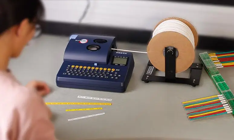

Shrinkable Tube Electronic Lettering Machine PVC Tube Printer Shrinkable Cable ID Printer Wire Marking Press Machine S-680