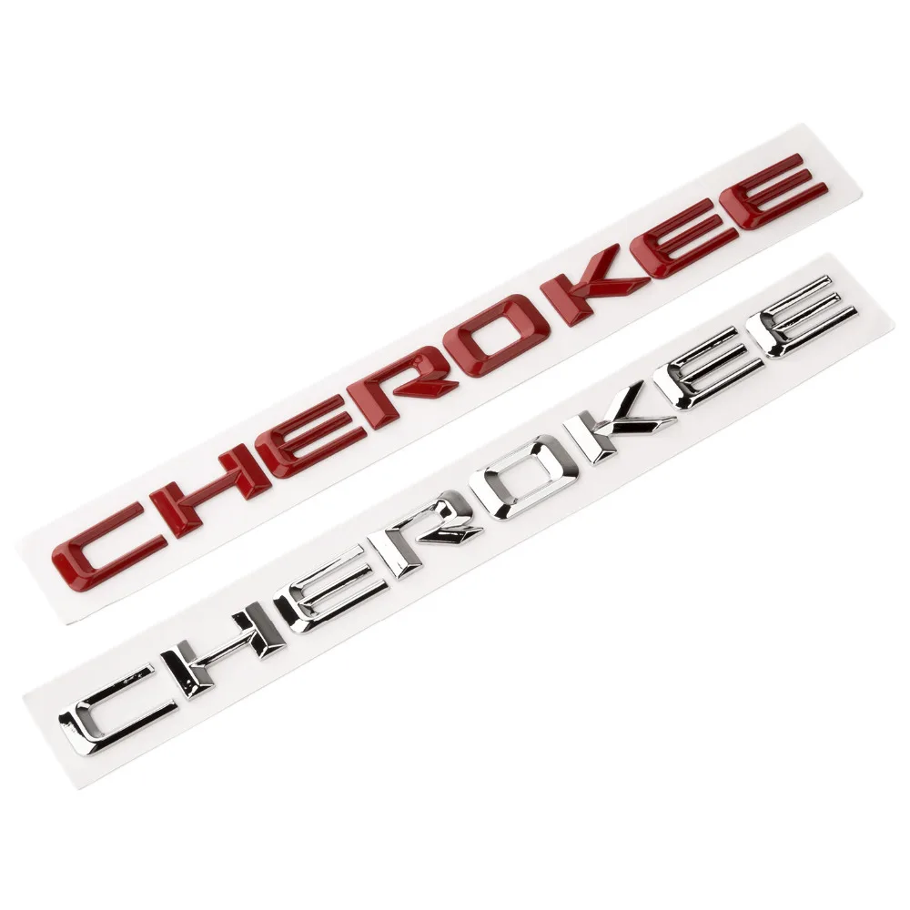 Для Jeep Grand Cherokee значки 3D OEM Высокое качество высота эмблемы табличка логотип буквы красный серебристый хром черный 1 шт