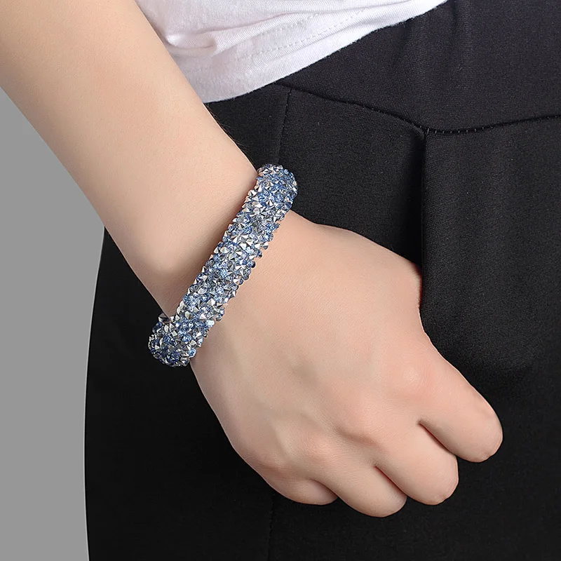 2019 New Fashion 10 Color Crystal Bracelet CZ Bracelet  Women's Bracelet Best Jewelry Valentine's Day Present Pulseira Masculina