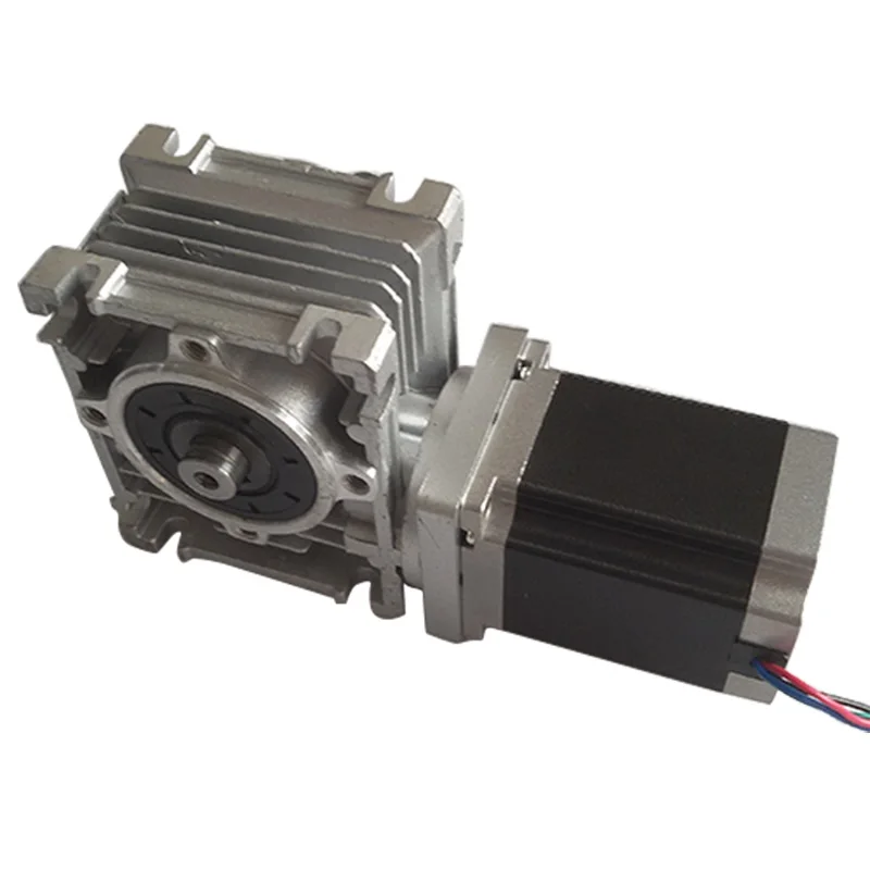 NMRV30 Worm Gearbox Ratio 10:1 with single output shaft+NEMA23 1.8Nm stepper motor 76mm 3A | Обустройство дома