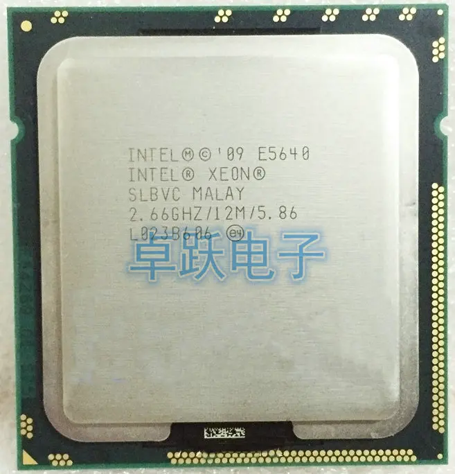 Lot of 2 Intel Xeon E5640 4-Core 2.66GHz 12MB LGA1366 SLBVC Server CPU Processor