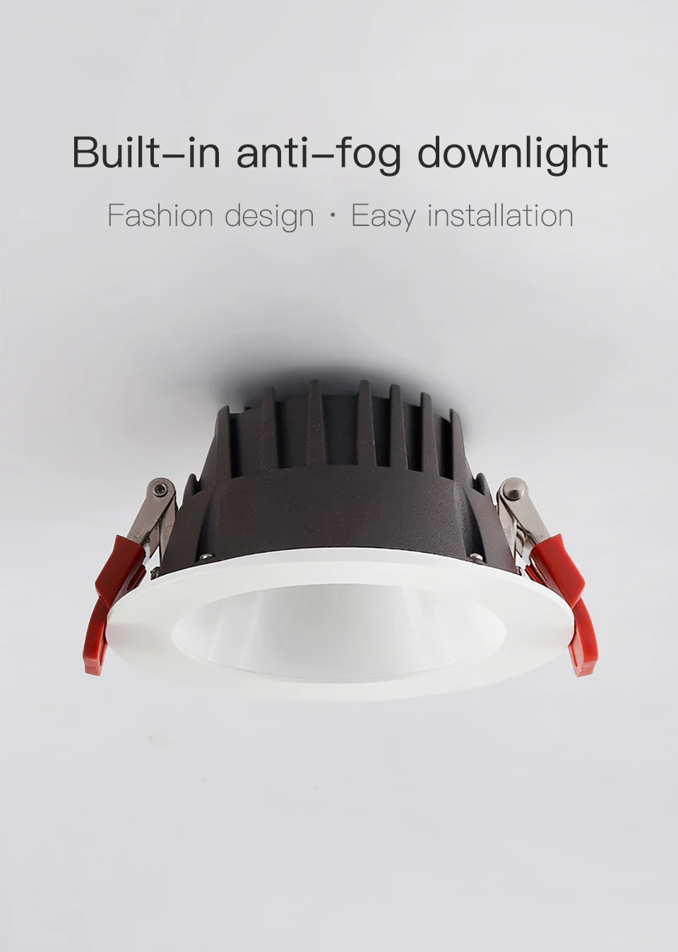 SCON AC110-240V 5 Вт Светодиодный Antifogging светильник Ra> 93 CREE встроенный, потолочный лампы 4000 k офис 90 градусов натуральный крытый свет 400lm