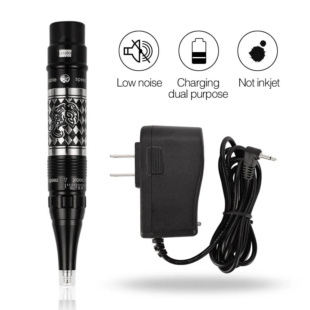

35000 r/min Rechargeab Professional Makeup Eyebrow Eyeliner Lip Pen Permanent Makeup Machine Equipment 3D Microblade Tattoo Gun