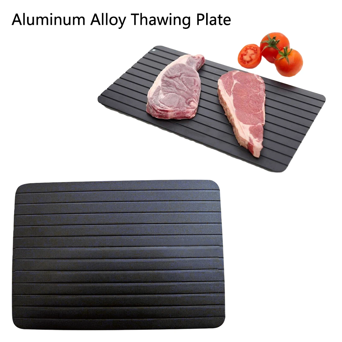 Kitchen Tool Defrost Tray Thaw Frozen Food Meat Fish In Minutes Home defrosting tray No Electricity Chemicals Microwave