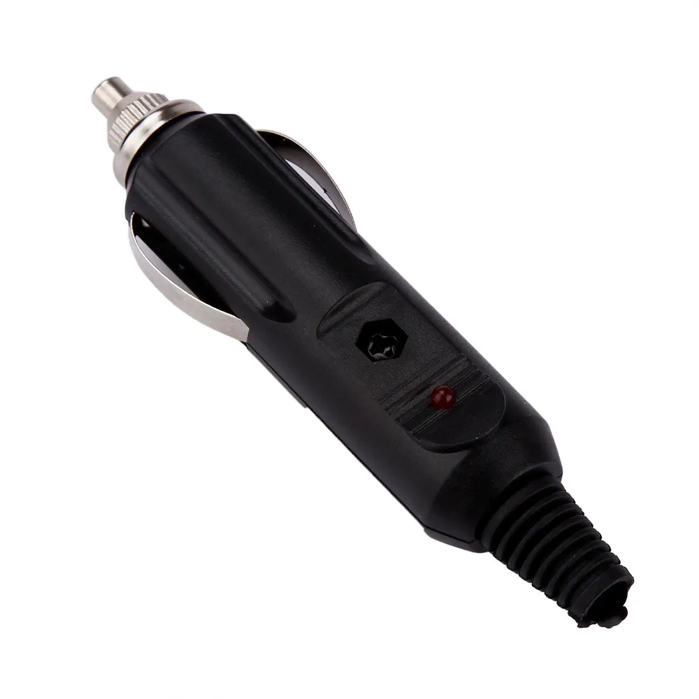 

2016 New Universal 12V Male Car Cigarette Lighter Socket Plug Connector 5A with LED & Fuse Car Accessories