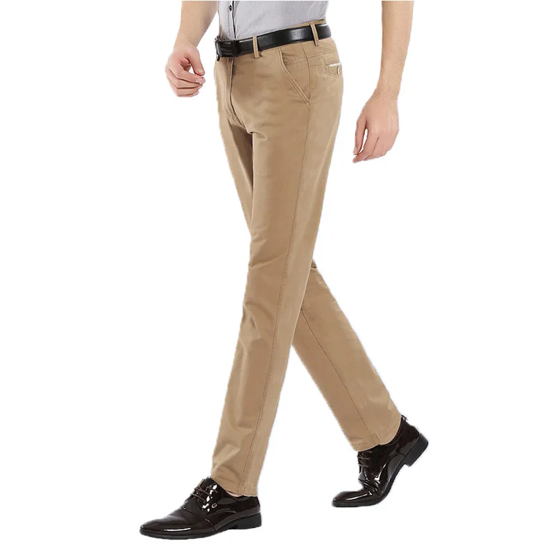 

2019 Men Pants New Smart Casual Pants Men Cotton Pant Slim Fashion Business Trousers Mens Brand Clothing Pantalones Hombre Homme