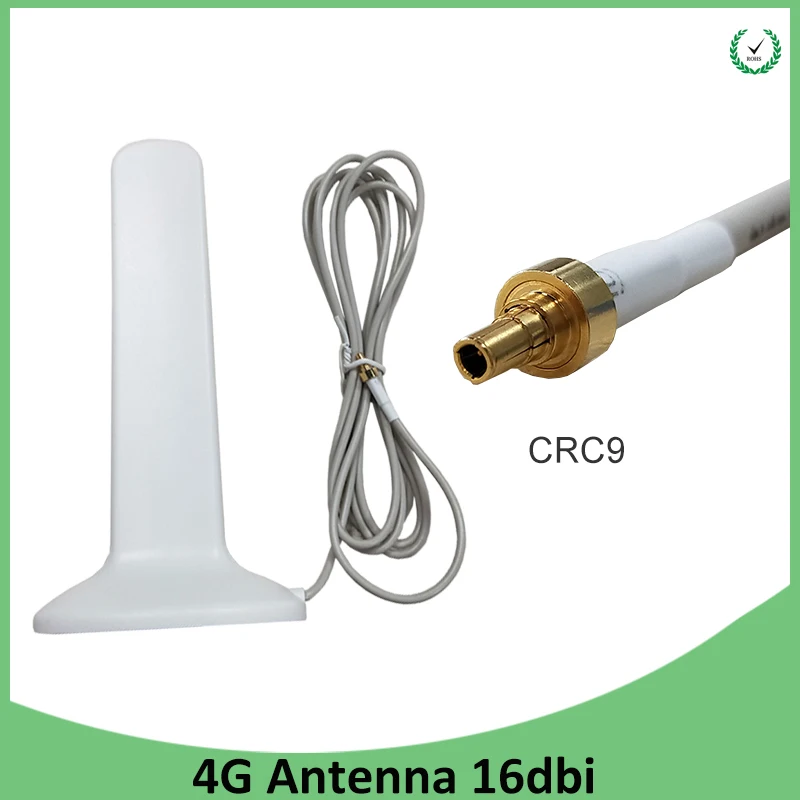 

3G 4G LTE Antenna CRC9 Male Connector 16dBi with 2m Extension Cable 3G external antena for 4G Modem Router antenne arieal